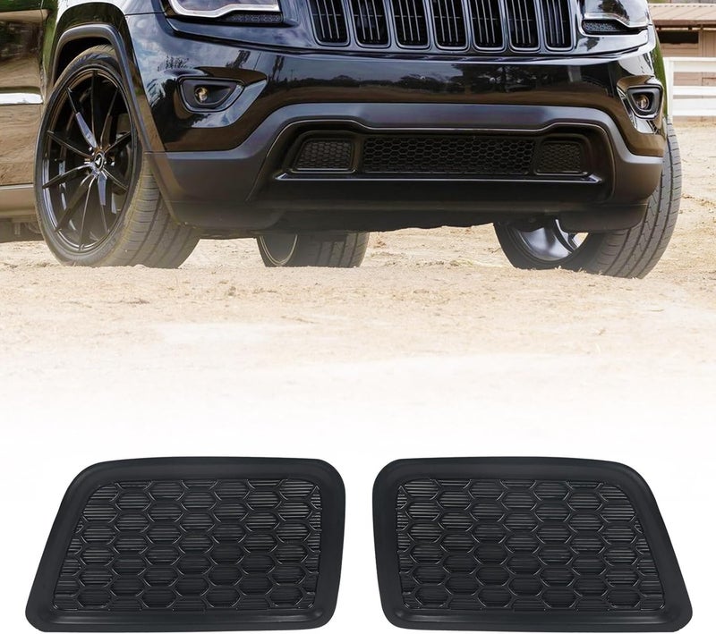 Jlong Front Lower Grille Tow Bumper Insert Bezel Fit for Jeep Grand Cherokee 2014-2016 Grill Hook Cover Left Driver&Right Passenger Side - Image 1
